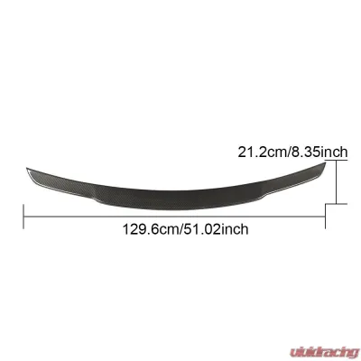 VR Aero Carbon Fiber Rear Trunk Spoiler Mercedes S400 | S65 AMG W222 2014 -2020 - VR-W222-611
