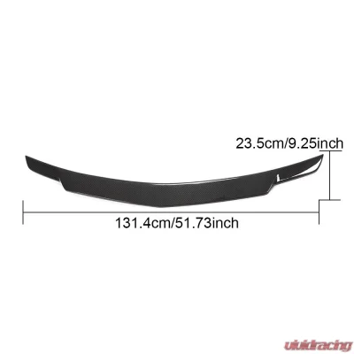 VR Aero Carbon Fiber Rear Trunk Spoiler V3 Mercedes E63 AMG W212 2010-2015 - VR-E63AMG-613