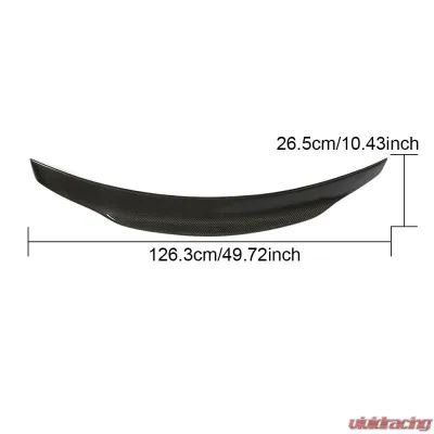 VR Aero Carbon Fiber Rear Trunk Spoiler V2 Mercedes C180 | C200 | C250 | C63 AMG W204 2007-2014 - VR-W204-613