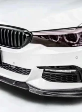 VR Aero Carbon Fiber Front Lip Spoiler BMW 5 Series G30 M Sport Sedan  2017-2020                                     - VR-G30MSPORT-600 - Image 4