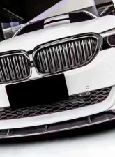 VR Aero Carbon Fiber Front Lip Spoiler BMW 5 Series G30 M Sport Sedan  2017-2020                                     - VR-G30MSPORT-600 - Image 5