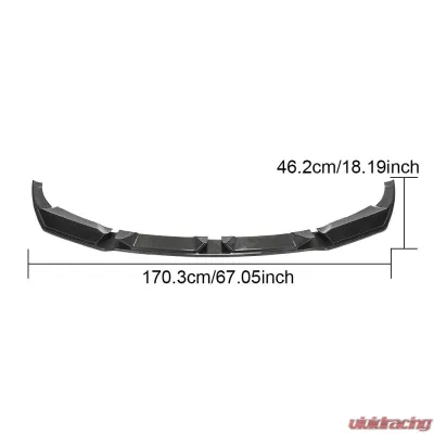 VR Aero Carbon Fiber Front Lip Spoiler V1 BMW X3 M | X4 M 2019-2021 - VR-F97-600