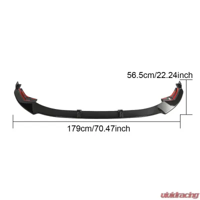 VR Aero Carbon Fiber Front Lip Spoiler Audi S3 2021-2022 - VR-S3-602