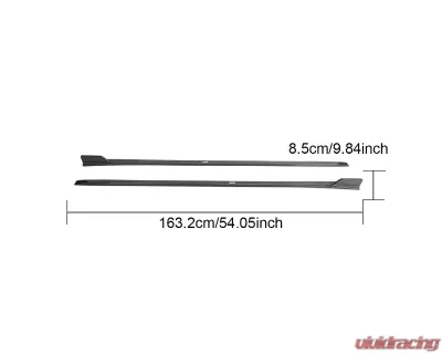 VR Aero Carbon Fiber Side Skirts Honda Civic Type-R FL5 - VR-CIVICR-630