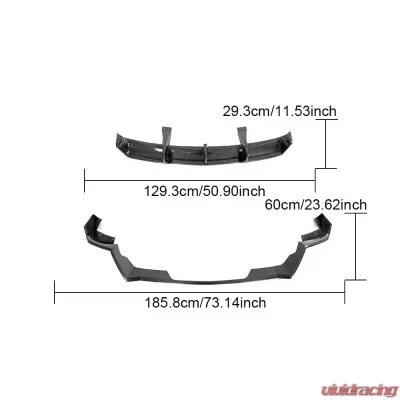 VR Aero Carbon Fiber Rear Diffuser Chevrolet Corvette C8 Z06 - VR-C8Z06-610