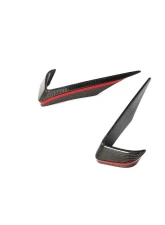 VR Aero Carbon Fiber Front Bumper Fog Lamp Trims Mercedes SLS AMG 2010-2013                                     - VR-SLSAMG-FOGC - Image 3