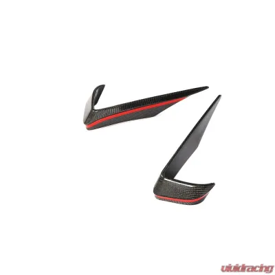 VR Aero Carbon Fiber Front Bumper Fog Lamp Trims Mercedes SLS AMG 2010-2013 - VR-SLSAMG-FOGC