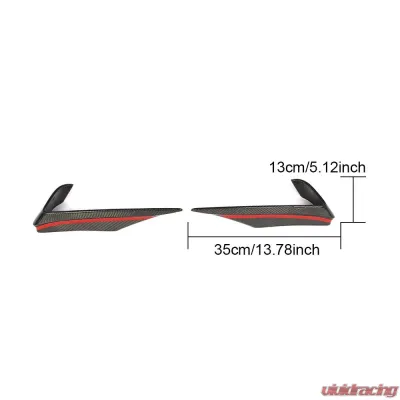 VR Aero Carbon Fiber Front Bumper Fog Lamp Trims Mercedes SLS AMG 2010-2013 - VR-SLSAMG-FOGC