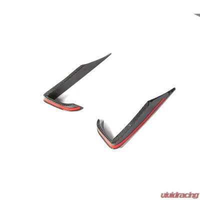 VR Aero Carbon Fiber Front Bumper Fog Lamp Trims Mercedes SLS AMG 2010-2013 - VR-SLSAMG-FOGC