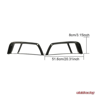 VR Aero Carbon Fiber Rear Bumper Vent Covers Audi R8 2016-2018 - VR-R8-650