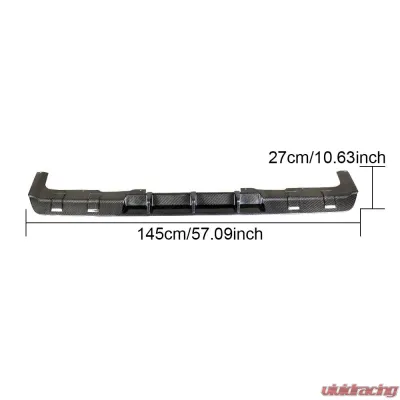 VR Aero Carbon Fiber Rear Diffuser Mercedes G63 AMG W463 2019+ - VR-G63AMG-610