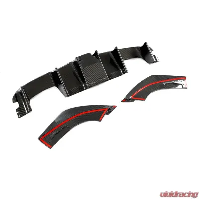 VR Aero Carbon Fiber Rear Diffuser w/ LED Light BMW 2 Series | M2 F87 - VR-F87M2-612