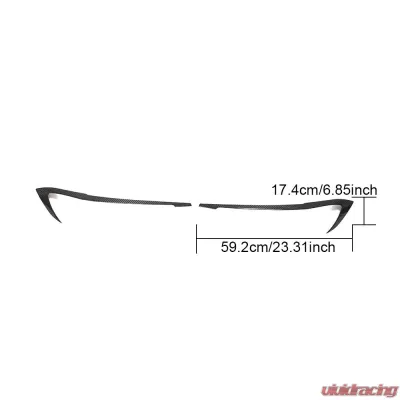 VR Aero Carbon Fiber Headlight Eyelid Trim BMW G20 | G28 Sedan 2020 - VR-G20G28-EYEL