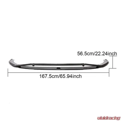 VR Aero Carbon Fiber Front Lip Spoiler V1 Audi A4 | S4 S-Line Sedan 2020-2021 - VR-A4S4-602