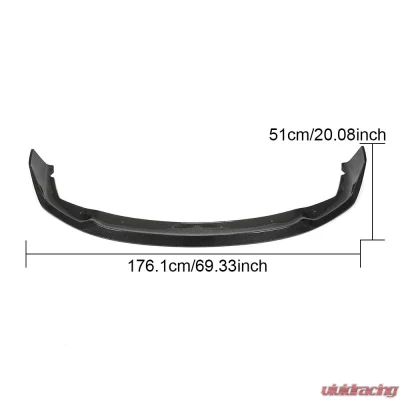 VR Aero Carbon Fiber Front Lip Spoiler BMW 118i F40 M Sport Hatchback 2020-2021 - VR-F40-600