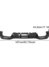 VR Aero Carbon Fiber Rear Diffuser Volkswagen Golf MK8 2021-2022                                     - VR-MK8-610 - Image 9