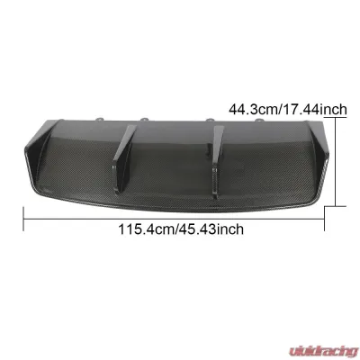 VR Aero Carbon Fiber Rear Diffuser V2 Porsche Taycan 9J1 Sedan 2019-2021 - VR-TAYC9J1T-610