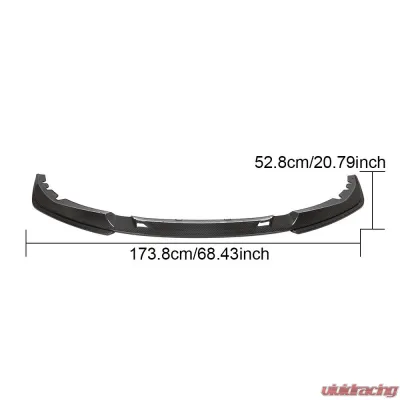 VR Aero Carbon Fiber Front Lip Spoiler BMW 4 Series G22 | G23 M Sport Bumper 2021-2022 - VR-G22-G23-602