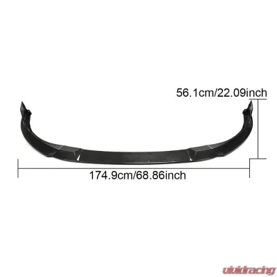 VR Aero Carbon Fiber Front Lip Spoiler V1 Volkswagen Golf MK8 GTI 2021-2022 - VR-MK8-600