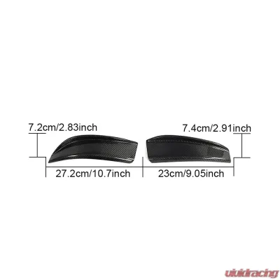 VR Aero Carbon Fiber Front Bumper Canards V2 BMW M3 G80 | M4 G82 G83 2021-2024 - VR-M3M4-615