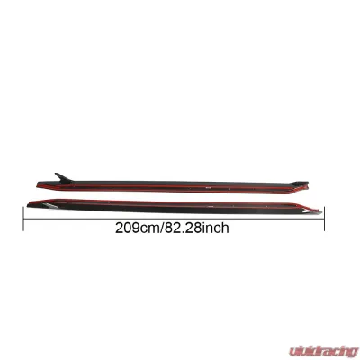 VR Aero Carbon Fiber Side Skirts V1 BMW M3 G80 - VR-G80M3-630