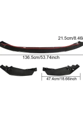 VR Aero Carbon Fiber Front Lip Spoiler V6 BMW M3 G80 | M4 G82 G83 2021-2024                                     - VR-M3M4-608 - Image 8