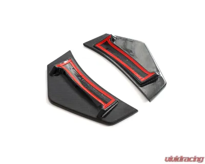 VR Aero Carbon Fiber Rear Bumper Splitter Canards Audi R8 V10 2023+ - VR-R8V10-602