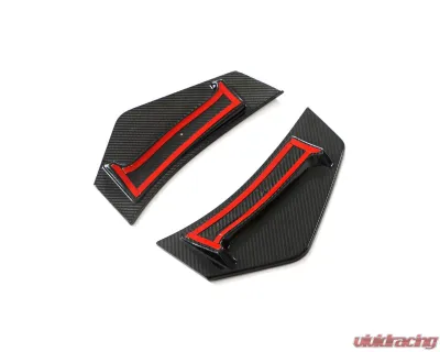 VR Aero Carbon Fiber Rear Bumper Splitter Canards Audi R8 V10 2023+ - VR-R8V10-602