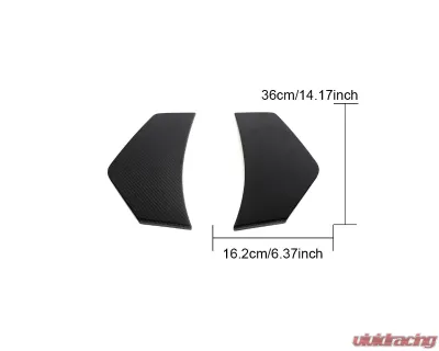VR Aero Carbon Fiber Rear Bumper Splitter Canards Audi R8 V10 2023+ - VR-R8V10-602