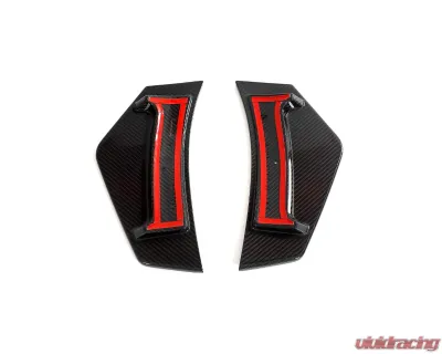 VR Aero Carbon Fiber Rear Bumper Splitter Canards Audi R8 V10 2023+ - VR-R8V10-602