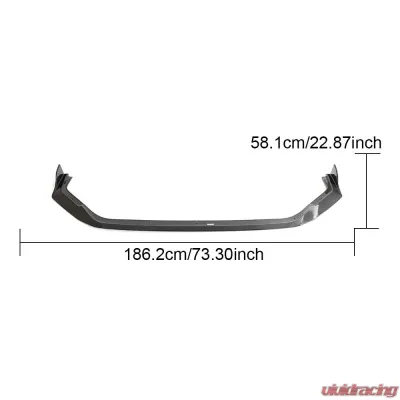 VR Aero Carbon Fiber Front Lip Spoiler Honda Civic Type-R FL5 - VR-CIVIC-FL5-600