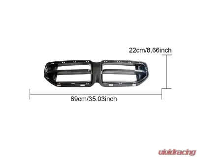 VR Aero Carbon Fiber Front Upper Grill Single Piece BWM M2 G87 - VR-G87M2-DCF-GRILL-2