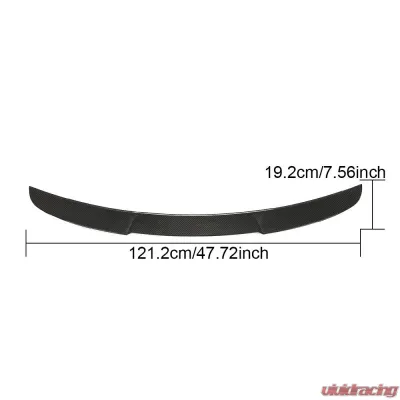 VR Aero Carbon Fiber Rear Trunk Spoiler BMW 4 Series M4 | 430i M-Sport G22 G82 2018-2021 - VR-430iM4-611