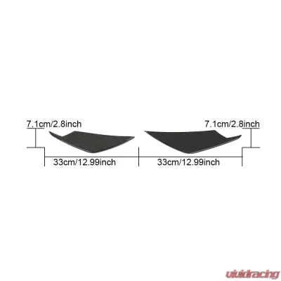 VR Aero Carbon Fiber Front Bumper Canards V3 BMW M3 G80 | M4 G82 G83 2021-2024 - VR-M3M4-616