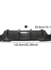 VR Aero Carbon Fiber Rear Diffuser BMW F40 118i M-Tech M-Sport Hatchback 2020-2021                                     - VR-118iM-610 - Image 10
