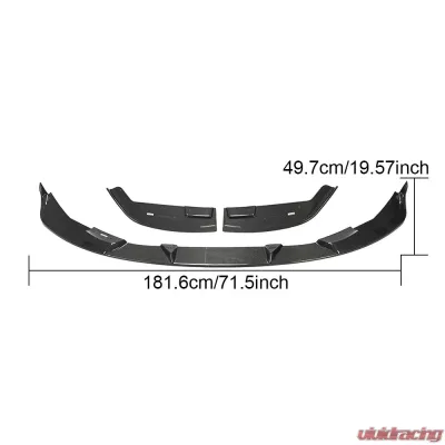 VR Aero Carbon Fiber Front Lip Spoiler BMW M3 M4 G82 G83 2021-2024 - VR-M3M4-609