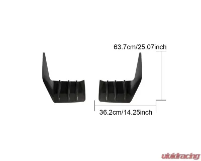 VR Aero Carbon Fiber Rear Bumper Vents V1 BMW M2 G87 - VR-G87M2-DCF-603