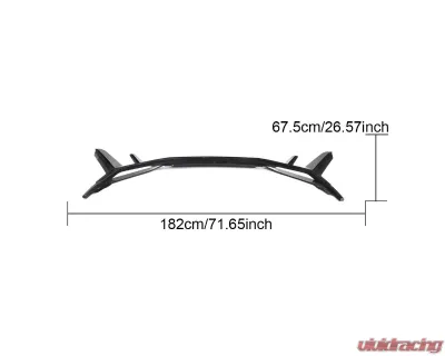 VR Aero Carbon Fiber Front Lip Spoiler Track Spec Audi R8 V10 2023+ - VR-R8V10-601