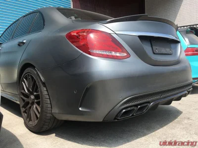 VR Aero Carbon Fiber Rear Trunk Spoiler V1 Mercedes C Class W205 Sedan 2015-2019 - VR-CW205-611