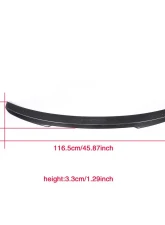 VR Aero Carbon Fiber Rear Trunk Spoiler Audi A5 | S5 4D Sedan 2012-2016                                     - VR-A5S5-611 - Image 6