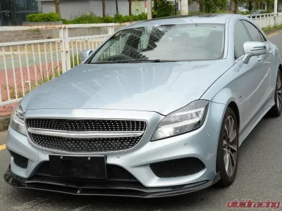 VR Aero Carbon Fiber Front Lip Spoiler Mercedes W218 Facelift 2015-2018 - VR-W218-600