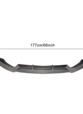 VR Aero Carbon Fiber Front Lip Spoiler V2 Mercedes C Class W205 C205 A205 Sport C43 AMG Coupe 2015-2019                                     - VR-C205W205A205-601 - Image 6