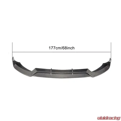 VR Aero Carbon Fiber Front Lip Spoiler V2 Mercedes C Class W205 C205 A205 Sport C43 AMG Coupe 2015-2019 - VR-C205W205A205-601