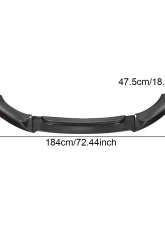 VR Aero Carbon Fiber Front Lip Spoiler V2 BMW X6 F16 xDrive Series 2015-2019                                     - VR-X6-601 - Image 4