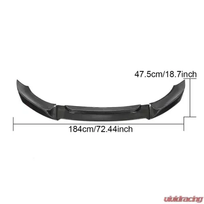 VR Aero Carbon Fiber Front Lip Spoiler V2 BMW X6 F16 xDrive Series 2015-2019 - VR-X6-601
