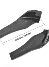 VR Aero Carbon Fiber Front Lip Splitters BMW M3 F80 | M4 F82 F83 2014-2019                                     - VR-M3M4-602 - Image 7