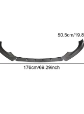 VR Aero Carbon Fiber Front Lip Spoiler Audi TT Quattro MK3 2015-2019                                     - VR-TT-602 - Image 5