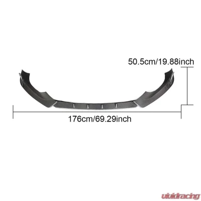 VR Aero Carbon Fiber Front Lip Spoiler Audi TT Quattro MK3 2015-2019 - VR-TT-602