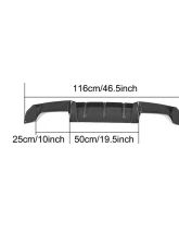 VR Aero Carbon Fiber Rear Diffuser V2 BMW M2 F87 2016-2020                                     - VR-M2F87-612 - Image 5