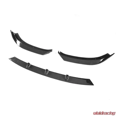 VR Aero Carbon Fiber Front Lip Spoiler Audi A3 Base Sedan 2017-2020 - VR-A3-655